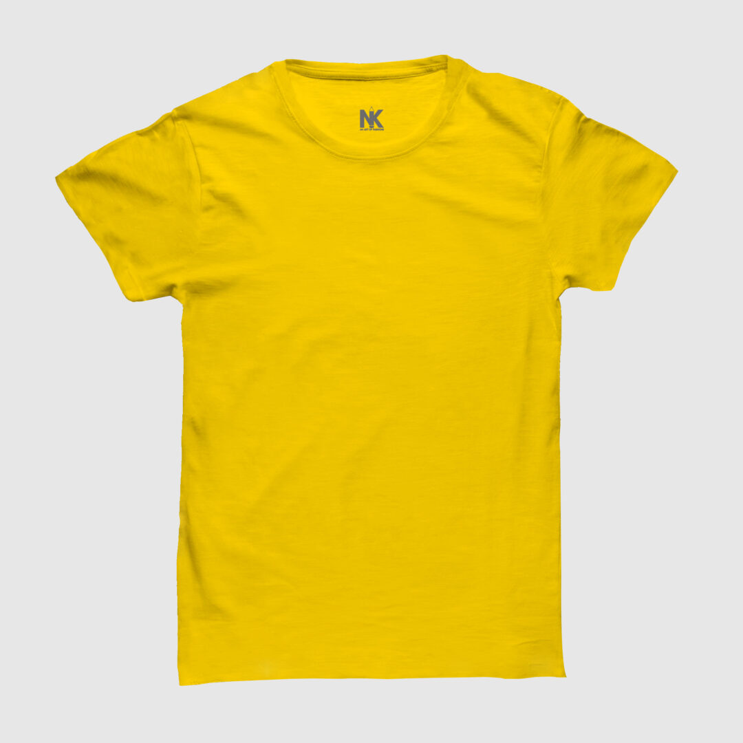 Download Yellow Plain T-shirts | Yellow Solid T-shirts | nikfashions