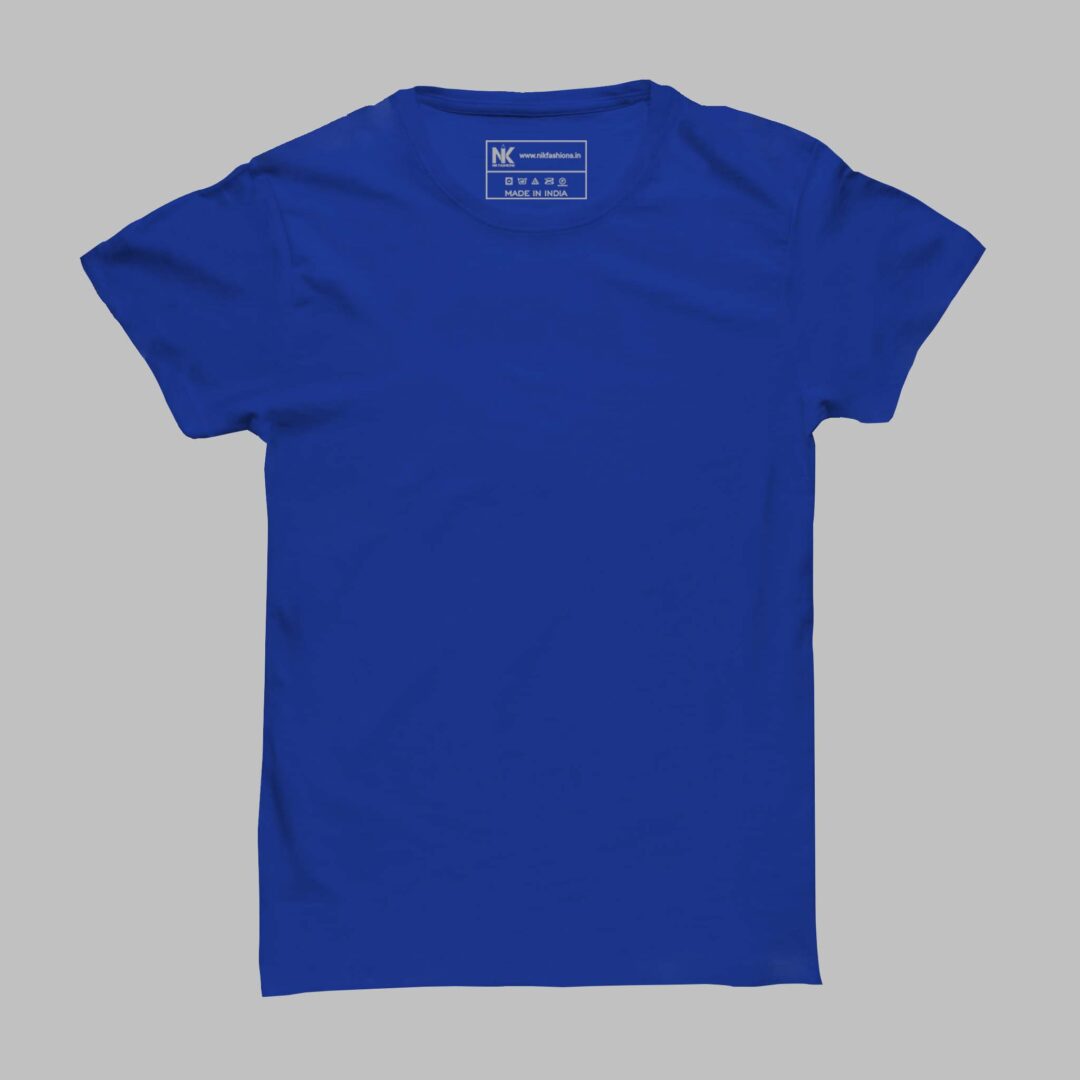 Download Royal Blue Plain T-shirts | Royal Blue Solid T-shirts | nikfashions