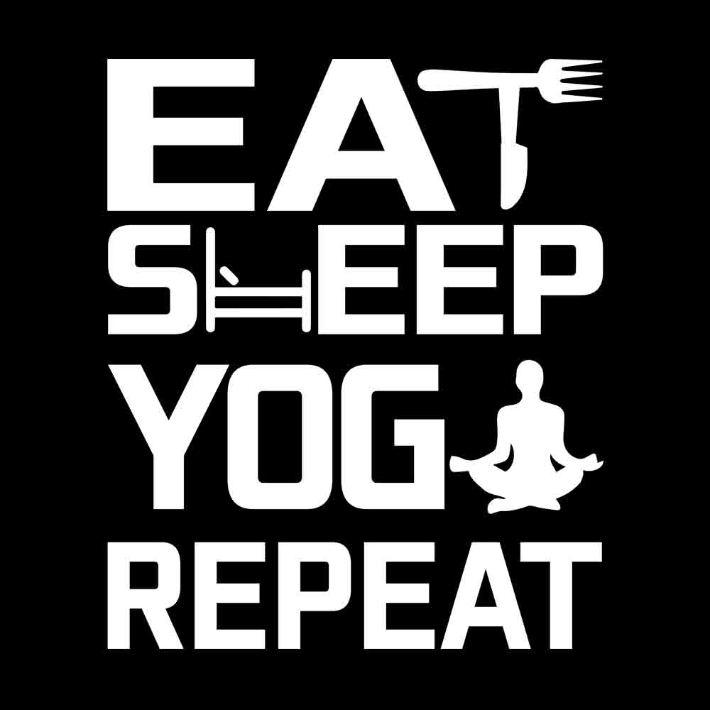 Eat Sleep Yoga Repeat Funny Cool Teacher Spiritual Sweat à Capuche Amazon Sport & Maillots de bain Vêtements de sport Sweatshirts 