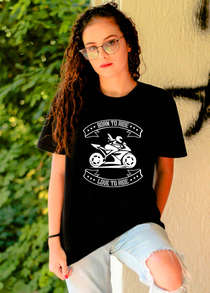 Born To Ride & Love To Ride | Women Rider t-shirts | nikfashions.in